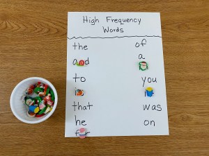sight words cover up with mini erasers co.